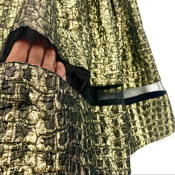 Beautiful Alberto Makali Metallic Dress US 8 - Picture 6 of 16